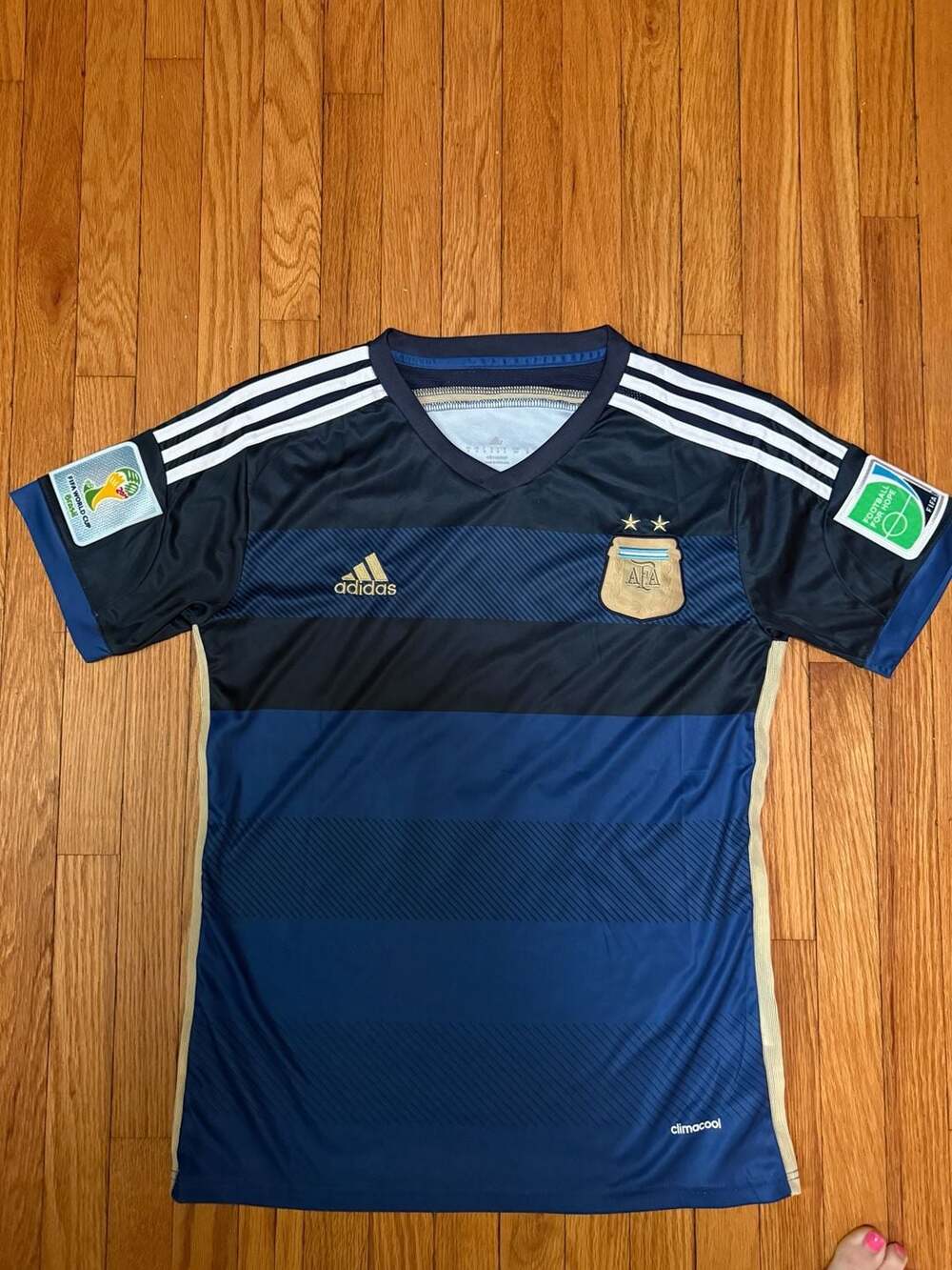 Adidas Argentina 2014/2015 Away Messi 10 Climacool Soccer Jersey